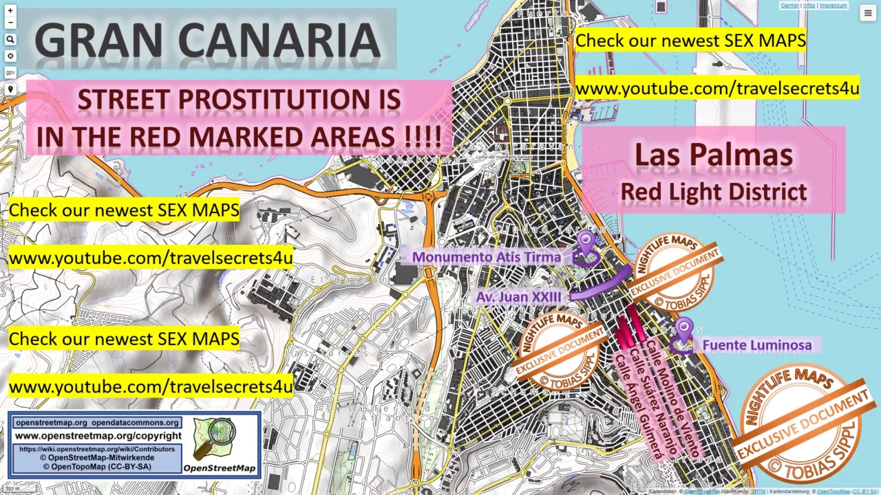Watch and download free porn tube video of Uncover the sizzling hotspots of Las Palmas, Gran Canaria, with this explicit map. From clandestine massage parlors to open-air freelancers, delve into the world of carnal pleasure. Connect with call girls, escorts, and brothels for a night of unforgettable passion.